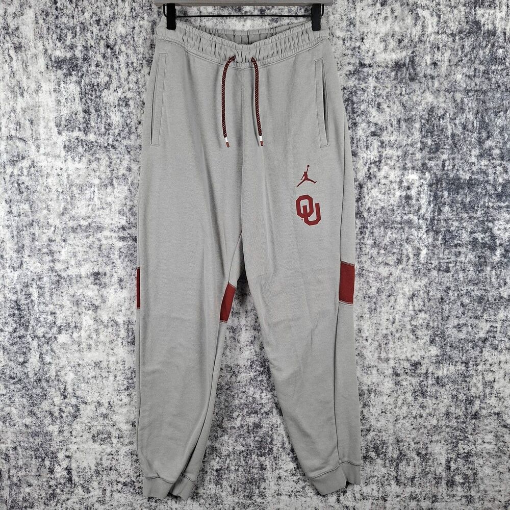 Jordan Mens S NCAA Oklahoma Sooners Fleece Jogger Sweatpants CZ5201-052